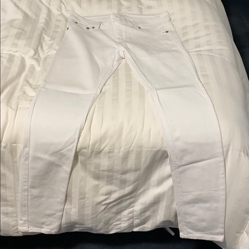 White Skinny Jeans from Wet Seal